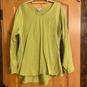 Soft Surroundings light green flowy tunic - like new